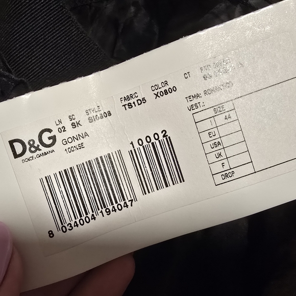 D&G skirt with epic print. Size 44 European - Picture 12 of 16